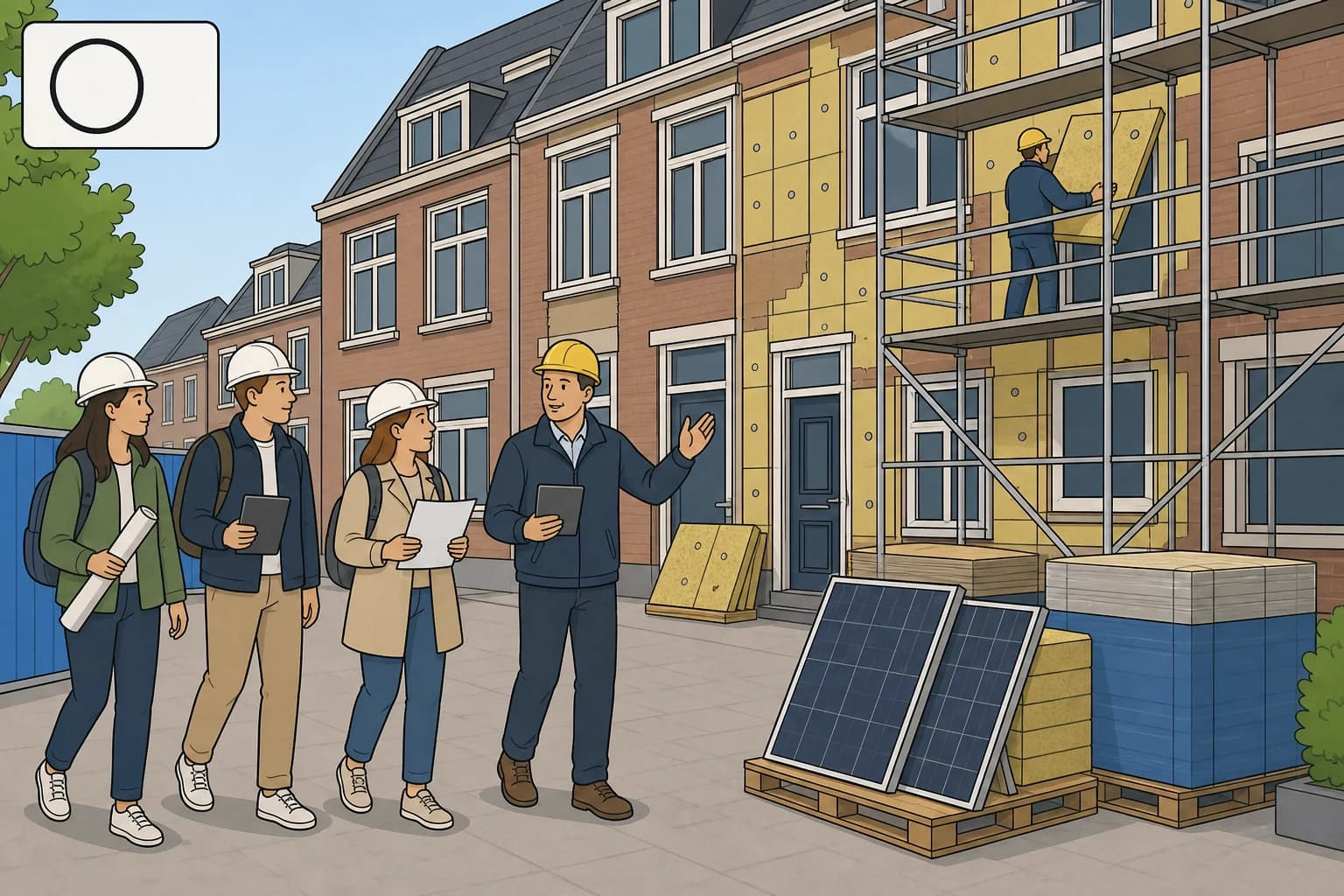 Architecture students tour a sustainable renovation site from 10:00 to 11:30.