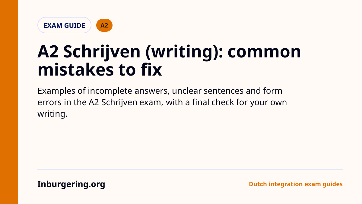A2 Writing Common Mistakes: Forms, Emails, and Short Texts