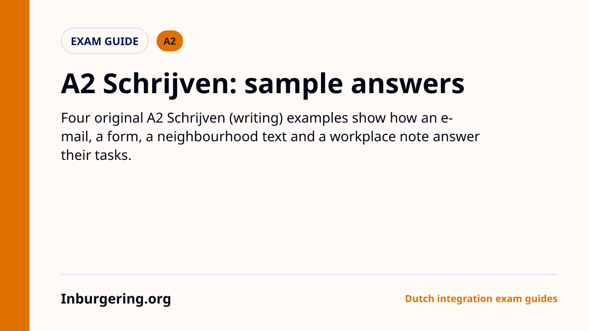 A2 Writing Sample Emails, Forms, Notes, and Short Texts