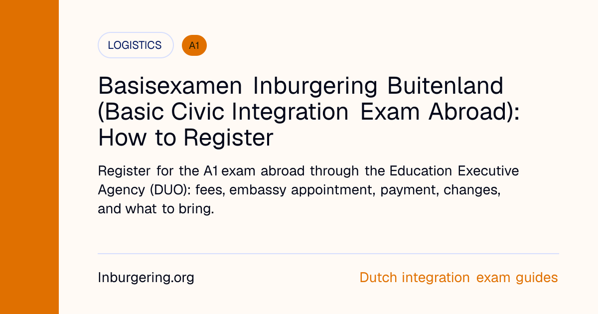 Basisexamen Inburgering Buitenland (Basic Civic Integration Exam