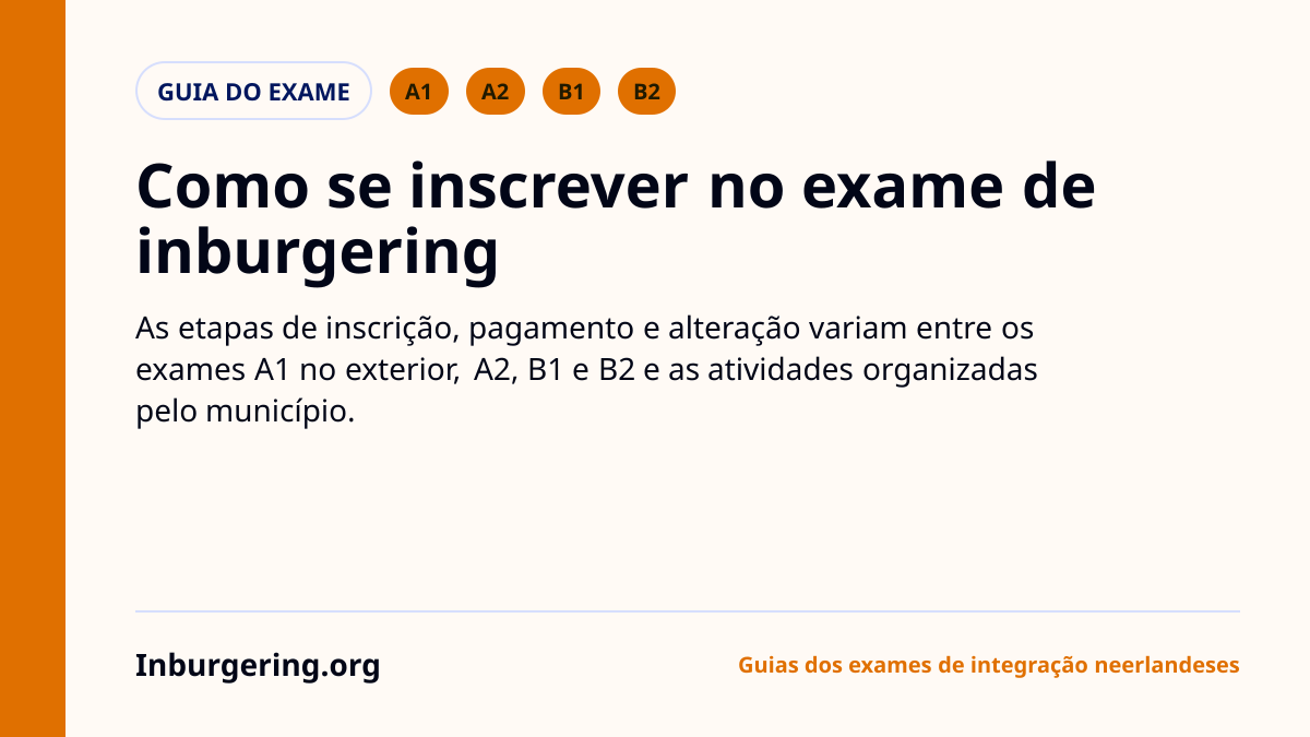 Inscrição no exame de inburgering: onde se registrar e o que vem