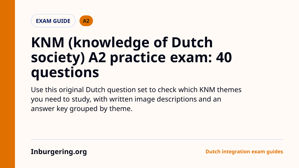 KNM A2 Practice Exam: 40 Questions, Timing, and Answer Key