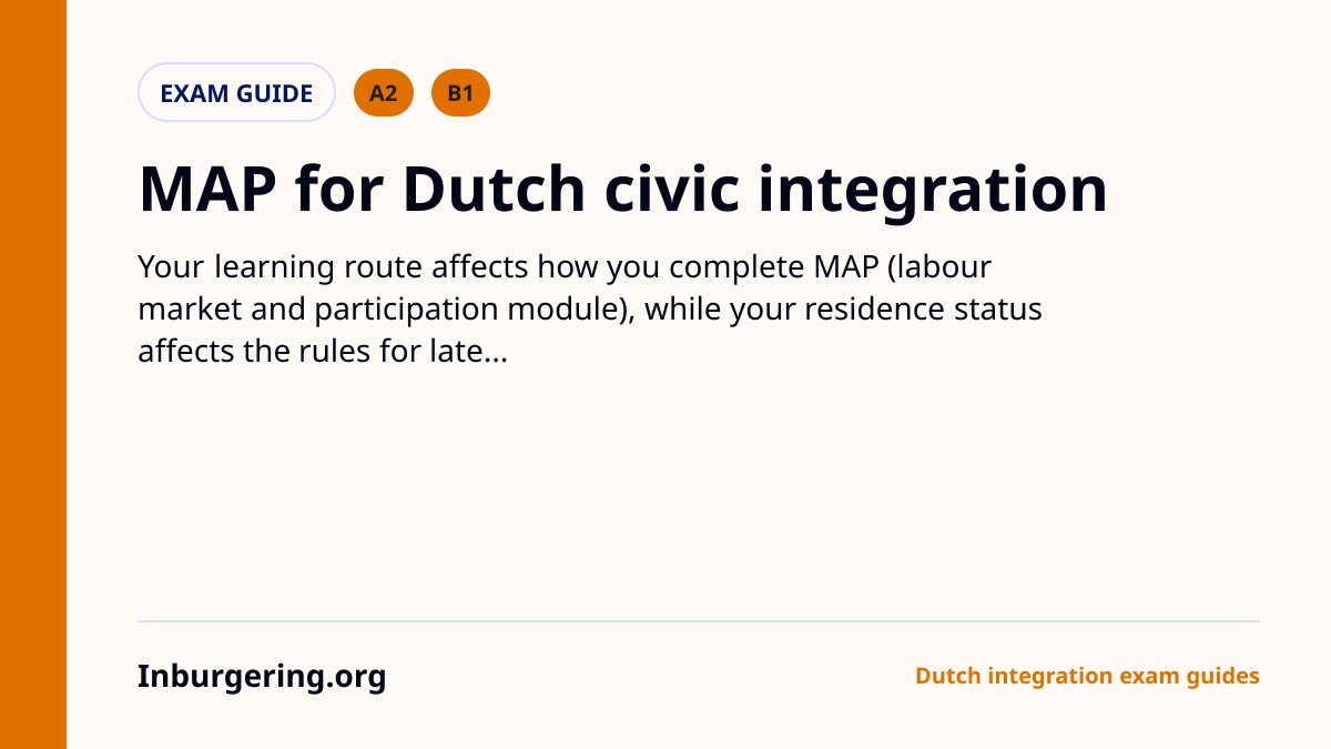MAP Inburgering: Module Arbeidsmarkt en Participatie Explained