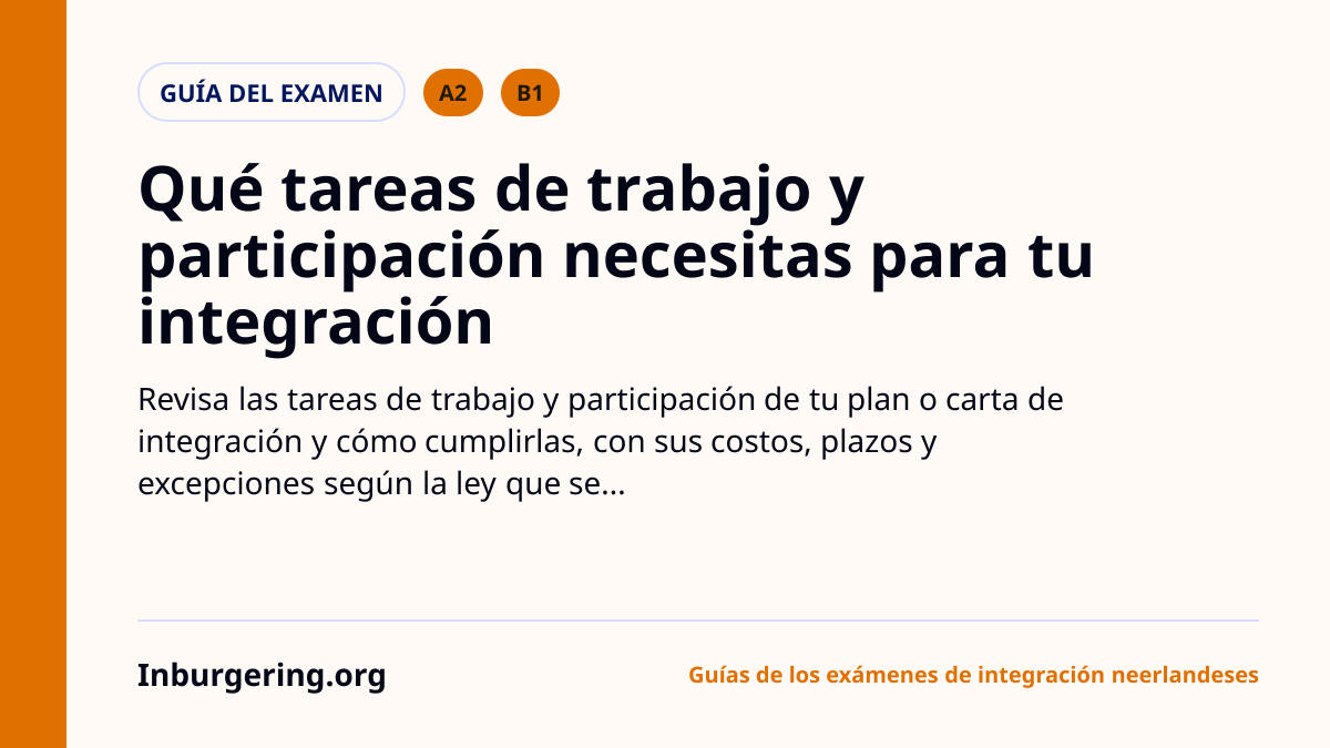 MAP, ONA y PVT en el inburgering: ¿cuál necesitas?