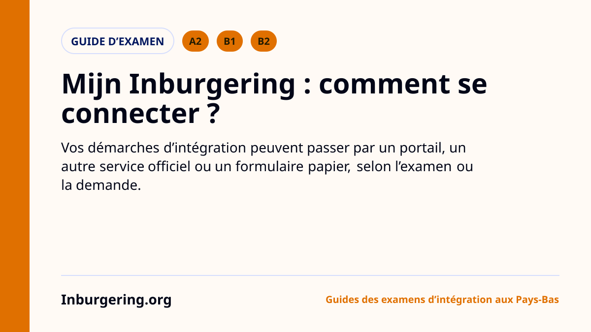 Mijn Inburgering : ce que vous pouvez gérer et comment vous conne