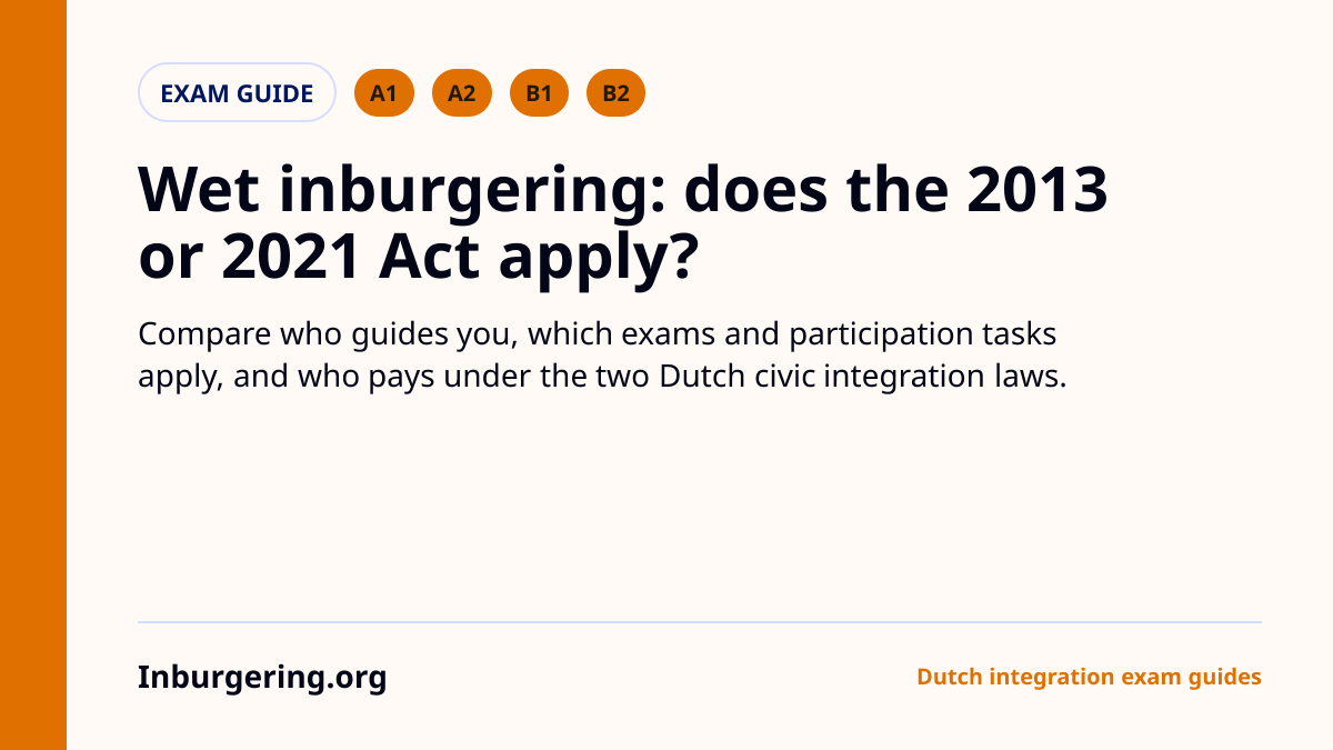 Wet Inburgering 2013 vs 2021: Which Law Applies to You?