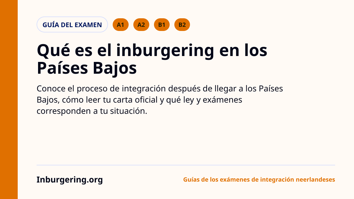¿Qué es el inburgering en los Países Bajos? - Inburgering.org